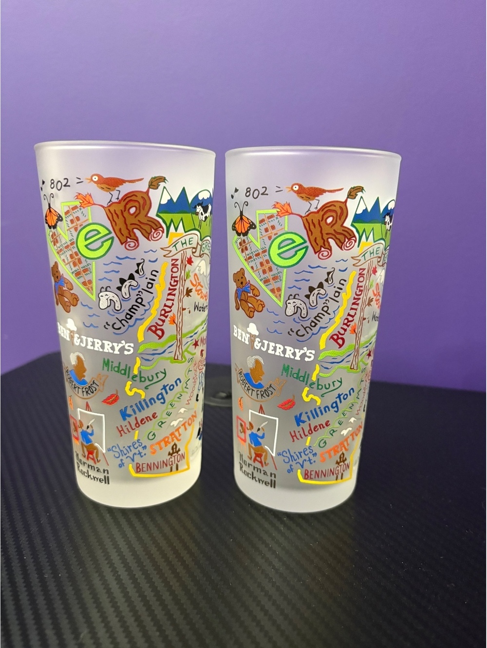 Pair of 2018 Catstudio Vermont State Glasses